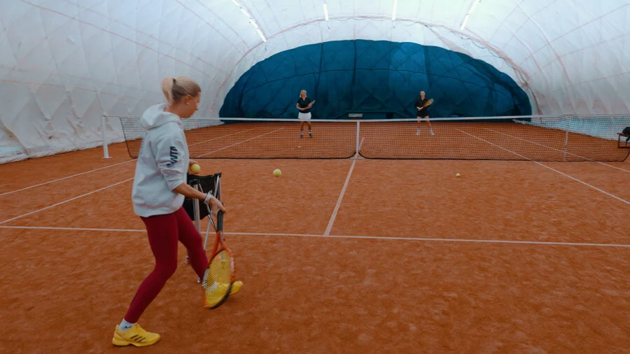 Tenisový trénink s Andreou Hlaváčkovou